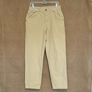 SOREL Women’s Khaki Cream Denim Cargo Pants 10